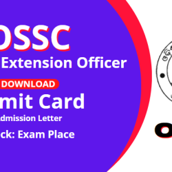 OSSC WEO Admit Card 2023