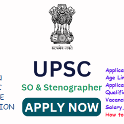 UPSC SO Steno Recruitment 20232