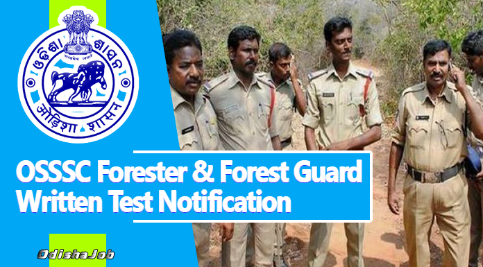 OSSSC Forester and Forest Guard Written Test Notification 2024